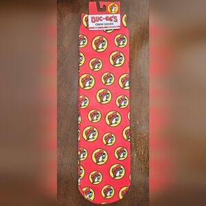 Buc-ee's Crew Socks, Buc-ee's Beaver head crew socks NWT